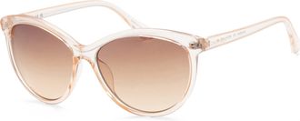 Calvin Klein Womens 58 mm Crystal Beige Sunglasses