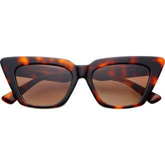 Freyrs Eyewear Vista Cat Eye Sunglasses in Brown Tortoise at Nordstrom