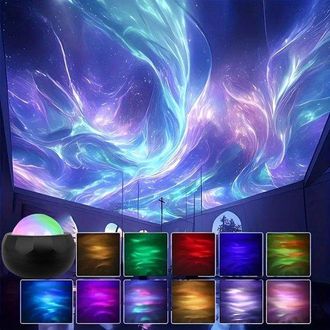 OEM Proyecci&oacute;n De Cielo Estrellado Led, Mini Aurora Boreal, Iluminaci&oacute;n Ambiental, Ondas De Agua, V&iacute;a L&aacute;ctea, Nubes En Espiral, Luz Nocturna