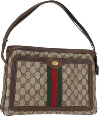 Gucci Pre-owned Shoulder Bags, female, Beige, Size: ONE SIZE Pre-owned Plastic Shoulder Bag