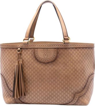 Gucci Pre-owned Gucci Large Microguccissima Brogue Duilio Tote Ladies CGY7MZ8P9WK4M5S8