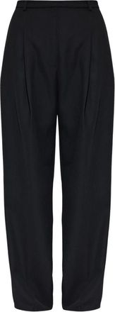 Anine Bing Amal Trouser - Dames - Wijde Broeken - Zwart - L - Wol - Broeken