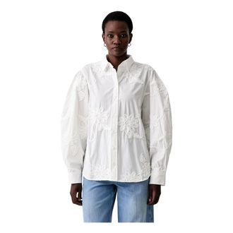 Rotate Camicia Floreale - - Blouses & Shirts - Donna - Bianco - S
