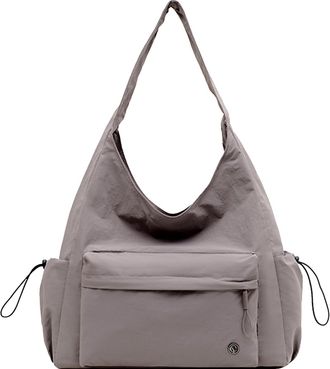 Generic Cymwer Nylon Versatile Shoulder Bag Fashion Tote Bags for Women Shopping Travel(Grey) (Grey)