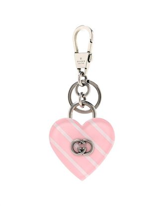Gucci Plexiglass Interlocking G Heart Shaped Keychain (Authentic Pre-Loved)
