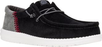 HeyDude Wally Funk Corduroy Textiel Herenschoenen Zwart