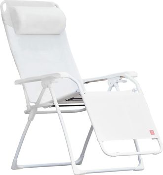 Fiam Amida Relaxliege, Aluminium weiss / weiss