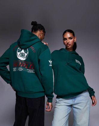 adidas Originals Sports Club - Felpa con cappuccio verde