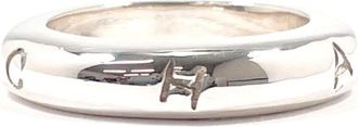 Chanel Silver Silver 925 Band Ring (Pre-Owned)