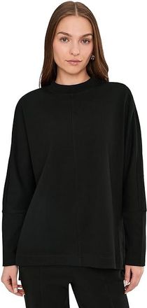 Pact Airplane Long Sleeve Poncho Womens Clothing Black : XL-2XL, Cotton