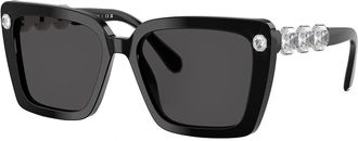 Swarovski SK 6032 100187 55mm Womens Square Sunglasses