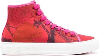 Ferragamo Mafalda 1 Ladies Nail Polish Red Sneakers, US Size 5