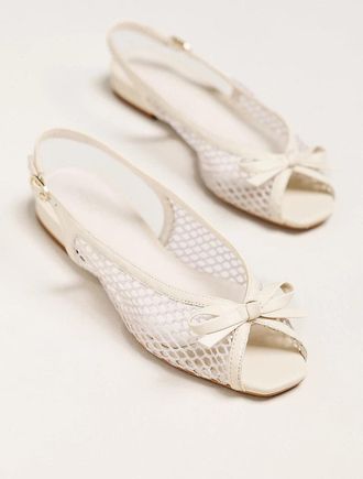 Maeve Mesh Slingback Flats