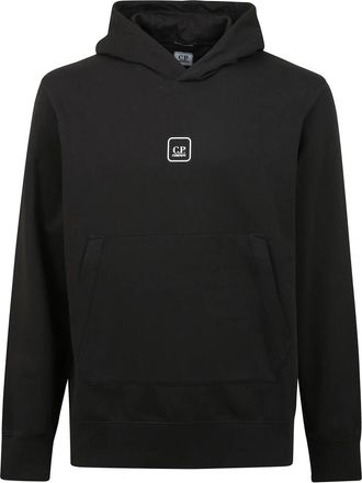 C.P. Company Grafische capuchontrui - Heren - Hoodies - Zwart - S - Hoodies & sweatvesten