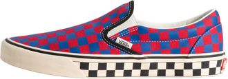Vans Classic Slip-On Checkerboard Red Blue VN000DAHRDB