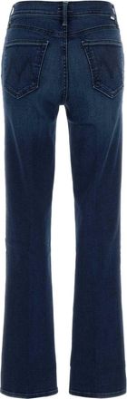 Mother Womens Blue Denim The Kick It Jeans Blu