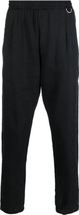 low brand Pantalaccio Lino - Heren - Straight fit broeken - Zwart - L - Linnen - Broeken