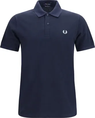 Fred Perry Mens Polo Shirt M3 Navy Cotton T-shirts And Polos