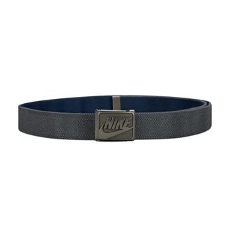 Nike Unisex Reversible Textured Stretch Web Belt in Grey | 18102-081
