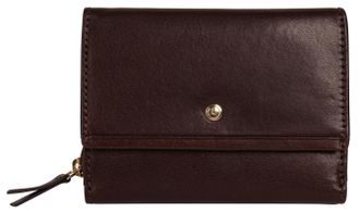 Bugatti Geldb&ouml;rse BUGATTI NEAPLES, Damen, braun, Leder, leicht gl&auml;nzend, unifarben, Kleinlederwaren Geldb&ouml;rse, echt Leder