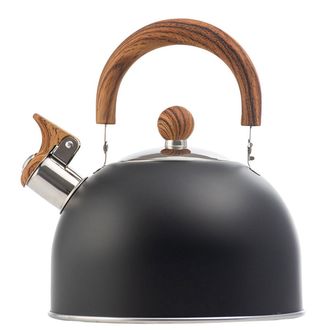 OEM Hervidor Silbante Para La Estufa, Fabricado En Acero Inoxidable, Con Mango De Imitaci&oacute;n De Madera