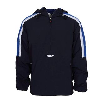 Autry Light Jackets, male, Blue, Size: XL Nylon Jacket