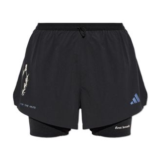 adidas Running x Song For The Mute 2in 1 Shorts - Heren - Hardloop korte broeken - Zwart - 2XL - Polyester - Fitness