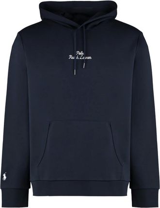 Polo Ralph Lauren Hoodies & sweatvesten, Heren, Blauw, XL, Katoen, Geribbelde Hoodie Katoen Polyester Mix