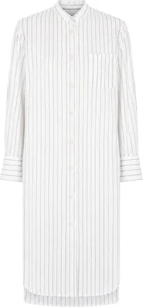 Toteme Viscose and Silk Blend Tunic Dress - White