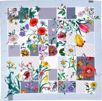 Gucci Floral Silk Scarf