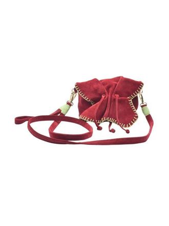 Carlos Falchi Mini Butterfly Suede Leather Bag in Malbec at Nordstrom