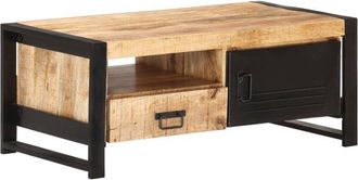vidaXL Coffee Table 100x50x40 cm Rough Mango Wood vidaXL