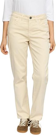 2-Biz Chinos - Dames - Slim Fit Broeken - Beige - L - Leer - Broeken