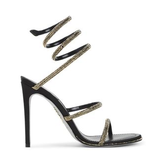 Rene Caovilla Black Square Toe Heels