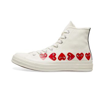 Converse Schoenen, Heren, Wit, 42 1/2 EU, Chuck 70 Hi Multi Heart