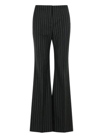 Sportmax vertical stripe trousers - Black