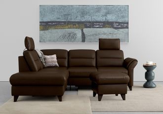 Sit&more Ecksofa »Mellum L-Form« Federkern, wahlweise mit Bettfunktion, Stauraum und Armteilfunktion