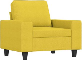 vidaXL Sill&oacute;n De Tela Amarillo Claro 60 Cm Vidaxl