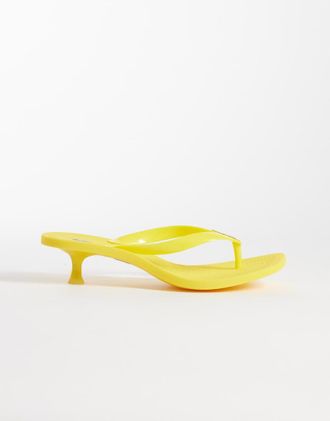 Polo Ralph Lauren Polo Play - Sandali infradito con tacchetti a spillo blu-Giallo