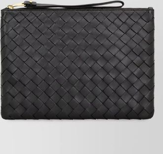 Bottega Veneta concert pouch leather clutch bag