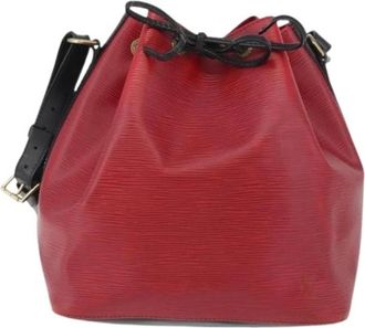 Louis Vuitton Pre-owned Bucket Bag - Dames - Vintage Tas - Rood - ONE Size - Leer - Vintage