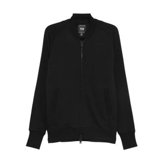 Yohji Yamamoto Hoodies & sweatvesten, Heren, Zwart, S, Katoen, Zwart Logo Katoenen Sweatshirt