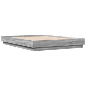 Berkfield Home Durable Bed Frame without Mattress Grey Sonoma 150x200 cm King Size