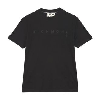 John Richmond Jersey T-shirt - Heren - Tops - Zwart - Maat: 2XL Jersey