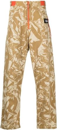 Aries Heren Camo Crinkle Broek - Heren - Straight fit broeken - Veelkleurig - W32 - Broeken