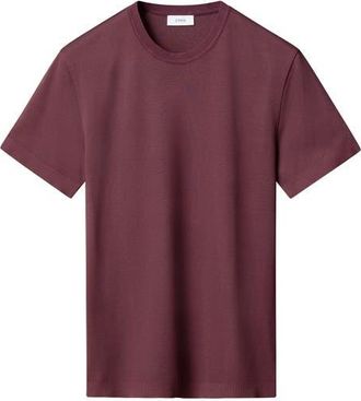 Eton Texture Cotton T-Shirt in Dark Purple at Nordstrom, Size X-Large