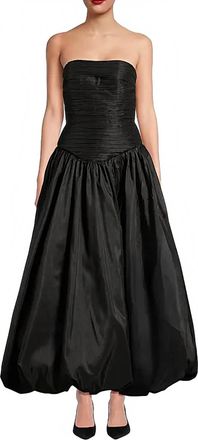 Hutch Georgina Bubble Cocktail Midi Dress In Black