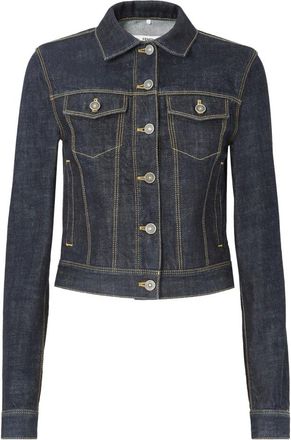 Fendi Korte Denim Jas - Dames - Jassen - Blauw - Maat: XS Denim