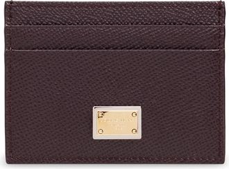 Dolce & Gabbana Dauphine Card Holder - Dames - Portefeuilles - Paars - ONE Size - Leer - Accessoires