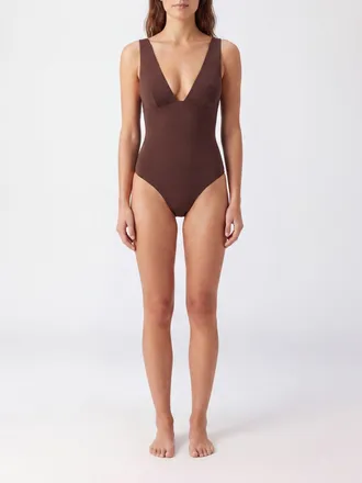 MC2 Saint Barth Costume da bagno intero con scollo a V e spalle scoperte